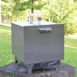 Abas Malkas Portable Smokehouse - Dryer 45L, 42x35x40cm, stainless steel | Garden barbecues | prof.lv Viss Online