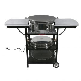 Muurikka Summer Kitchen with Electric Grill 2200W, Ø42cm, Grey | Garden barbecues | prof.lv Viss Online
