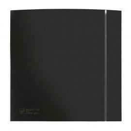 Ventilators Soler & Palau Silent Design 100 CZ BLACK DESIGN -4C (220-240V 50HZ), Ar pretvārstu un gultni, 5210607400 | Ventilatori | prof.lv Viss Online