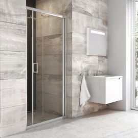 Ravak Blix 80cm BLDZ2 80 Shower Door Transparent Chrome (X01H40C00Z1) | Shower doors and walls | prof.lv Viss Online