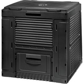Keter Plastic Compost Bin E-Composter Without Base 470L, Black (29186236900) | Compost boxes | prof.lv Viss Online