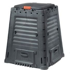 Keter Plastic Composter Mega Composter Without Base 650L, Black (29184214900) | Compost boxes | prof.lv Viss Online