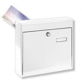 Burg Wachter Metal Mailbox Postdam 36.2x32.2cm, White (878 W) | Mailboxes, domophones, doorbells | prof.lv Viss Online