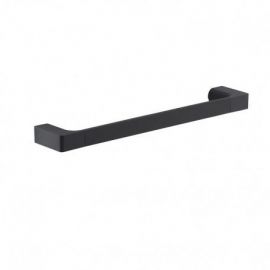 Gedy towel holder rail Pirenei, 450 mm, black, PI2145-14 | Bathroom accessories | prof.lv Viss Online