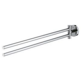Grohe Essentials New Towel Holder Double Arm, Chrome, 40371001 | Towel holders | prof.lv Viss Online