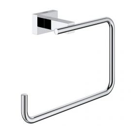 Grohe Essentials Cube towel ring, chrome, 40510001 | Bathroom accessories | prof.lv Viss Online