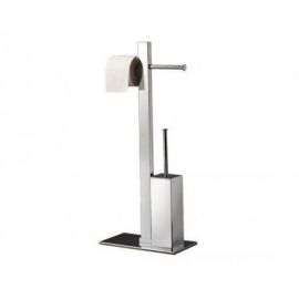 Gedy toilet paper holder, stand with toilet brush Bridge, chrome, 7632-13 | Toilet paper holders | prof.lv Viss Online