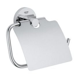 Grohe Essentials New, toilet paper holder with cover, chrome, 40367001 | Grohe | prof.lv Viss Online