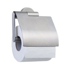 Tiger toilet paper holder with lid, chrome, BOSTON BRUSHED, 309130946 | Toilet paper holders | prof.lv Viss Online