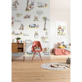Disney Winnie the Pooh Stripes Wrapped Photo Wallpaper on Non-woven Base 200x280cm, 5.6m2 (4 panels) DX4-001 | Photo wallpapers | prof.lv Viss Online