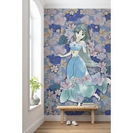 KOMAR Disney Jasmin Colored Flowers Photo mural Non-woven 200x280cm, 5,6m2 (4 panels) DX4-079 | Wallpapers | prof.lv Viss Online