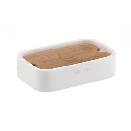 Gedy Soap Dish, White/Bamboo, 1311-02 | Gedy | prof.lv Viss Online