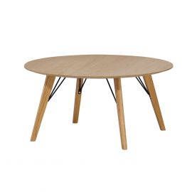 Home4You Helena Coffee Table, 80x80x45cm, Natural, Oak (20075) | Coffee tables | prof.lv Viss Online