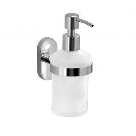 Gedy liquid soap dispenser with holder Febo, chrome, 5381-13 | Liquid soap dispensers | prof.lv Viss Online
