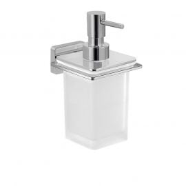Gedy liquid soap dispenser with holder Atena, chrome, 4481-13 | Liquid soap dispensers | prof.lv Viss Online