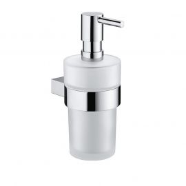 Gedy liquid soap dispenser with holder Canarie, chrome, A281-13 | Liquid soap dispensers | prof.lv Viss Online