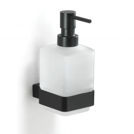 Gedy liquid soap dispenser with holder Lounge, black, 5481-14 | Liquid soap dispensers | prof.lv Viss Online
