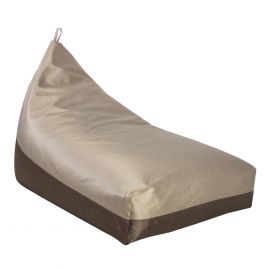 Home4You GRANITE Pouf Seat Cushion 130x80x20/70cm, Beige/Brown (P0065769) | Bean bag chairs | prof.lv Viss Online