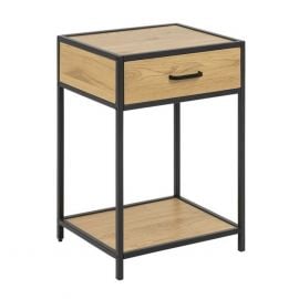 Home4You Seaford Nightstand, 42x42x63cm, Oak (AC81317) | Bedside tables | prof.lv Viss Online