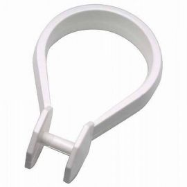 Duschy Shower Curtain Rings LUX white, 680-10 | Shower curtain rods | prof.lv Viss Online