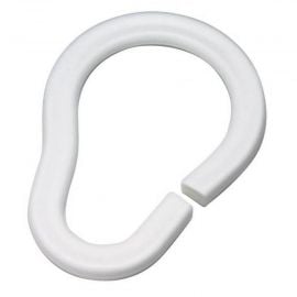 Duschy Shower Curtain Rings White, 681-10 | Shower curtain rods | prof.lv Viss Online