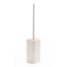 Gedy toilet brush Ninfea, white/bamboo, 1333-02 | Toilet brushes | prof.lv Viss Online