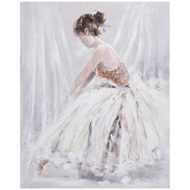 Eļļas Glezna Home4You 80x100cm, sieviete baltajā kleitā (84093) | Sienas gleznas | prof.lv Viss Online