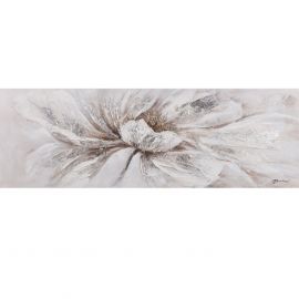 Home4You Oil Painting 50x150cm, White Flower (85309) | Wall paintings and pictures | prof.lv Viss Online