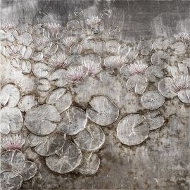 Eļļas Glezna Home4You 80x80cm, ūdensroze (87012) | Sienas gleznas | prof.lv Viss Online