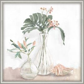 Home4You Ankle with Frame, 40x40cm, Flowers in Vase 2 (87028) | Interior items | prof.lv Viss Online