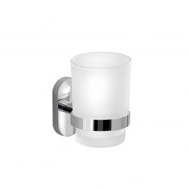 Gedy glass with holder Febo, chrome, 5310-13 | Bathroom accessories | prof.lv Viss Online