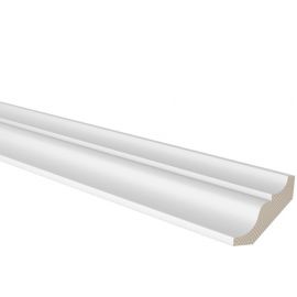 Плинтус угловой внутренний для деревянного пола Hoovel Liist, белый 66x69 мм, 2,7 м | Белые деревянные плинтусы (скандинавские) | prof.lv Viss Online