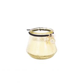 Свеча в стеклянной банке Home4You VENEETSIA, D7.3xH6.8cm, натурально-белая, без запаха (86716) | Cвечи | prof.lv Viss Online