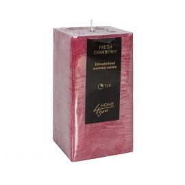 Home4You FRESH CRANBERRY Candle, 7.5x7.5xH15cm, pink, cranberry (80113) | Interior items | prof.lv Viss Online