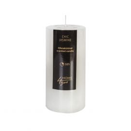 Home4You CHIC JASMINE Candle, D6.8xH14cm, white, jasmine (80091) | Candles | prof.lv Viss Online