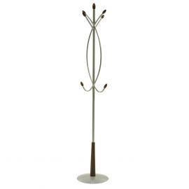 Home4You Clothes Stand BEN 36x34xH180cm, Silver with Wooden Details (13886) | Clothes racks and hangers | prof.lv Viss Online