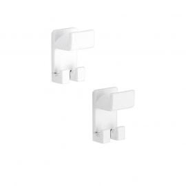 Gedy Bathroom Hooks 2 pcs, White, 5027-02 | Bathroom hooks and hangers | prof.lv Viss Online