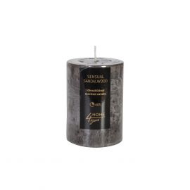 Home4You SENSUAL SANDALWOOD Candle, D6.8xH9.5cm, grey, sandalwood (80089) | Interior items | prof.lv Viss Online