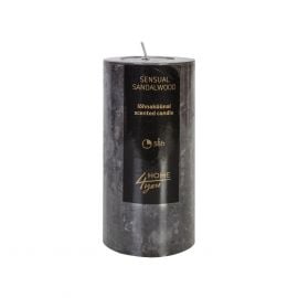 Home4You SENSUAL SANDALWOOD Candle, D6.8xH14cm, grey, sandalwood (80099) | Interior items | prof.lv Viss Online