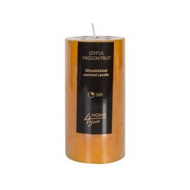 Home4You JOYFUL PASSION FRUIT Candle, D6.8xH14cm, yellow, pomegranate (80096) | Interior items | prof.lv Viss Online