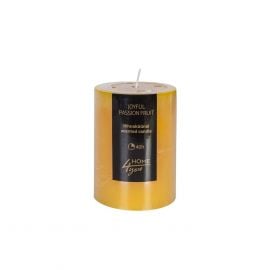 Home4You JOYFUL PASSION FRUIT Candle, D6.8xH9.5cm, yellow, pomegranate (80086) | Candles | prof.lv Viss Online