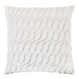 Декоративная подушка SOFT ME от Home4You, 50x50 см, с молнией, 100% полиэстер, серебряные блестки (P0013242) | Текстильные товары | prof.lv Viss Online