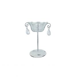 Home4You EVA Candle Holder D10.5xH15cm, antique white, metal (75916) | Candle holders | prof.lv Viss Online