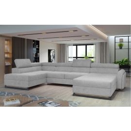 Eltap Josette Large Pull-Out U-Shaped Sofa 190x370x98cm Left Corner Grey (Jos_21) | Eltap | prof.lv Viss Online