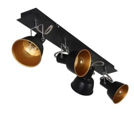 Spotlampa Rainer 4x40W E14 melna/zelta (148391) (DR001-4) | Spotlampas | prof.lv Viss Online