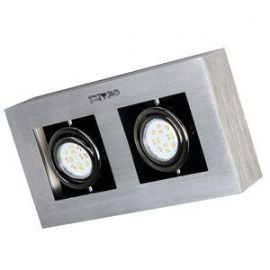 Loke1 Spotlight 2x5W LED GU10 Aluminum (152009) (91353) | Spotlights | prof.lv Viss Online