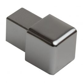 Aluminum Tile Trim End Caps, Square, Silver (91) 8x8mm