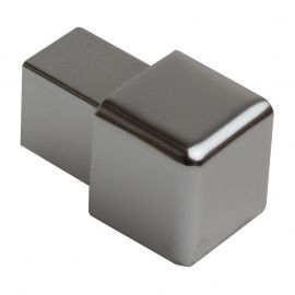 Aluminum Tile Trim End Caps, Square, Matte Silver (81) 8x8mm