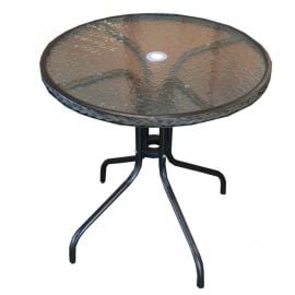 Садовый столик Besk Besk, 80x80x70 см, коричневый (4750959065457) | Садовые столы | prof.lv Viss Online