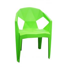 Garden Chair Plastic 54x40x80 Green (4750959087442) | Garden chairs | prof.lv Viss Online